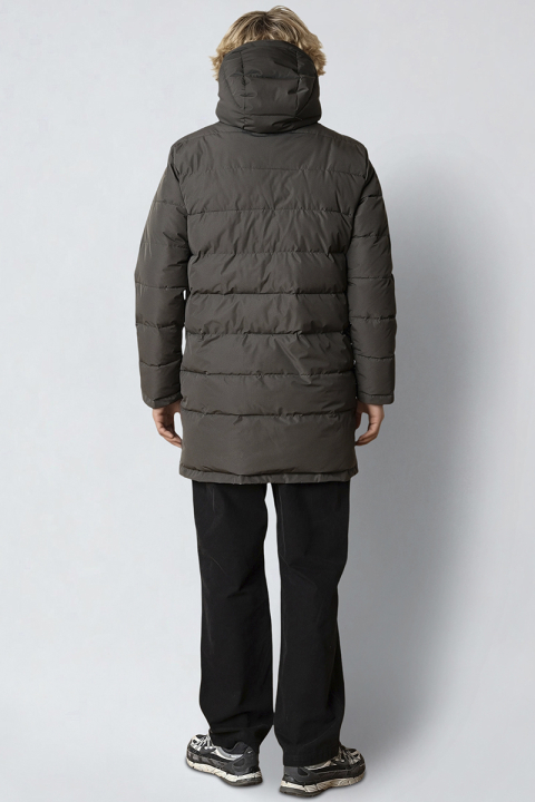 Fat Moose Liam Puffer Long Jacket Beetle Green
