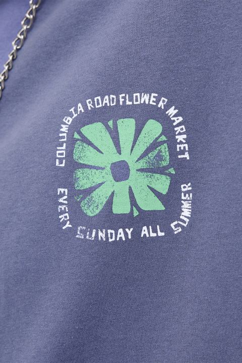 Jack & Jones Flower Market Relaxed Fit Tee Nightshadow Blue