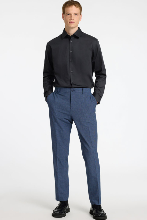 Selected Performance Stretch LS Hemd Black