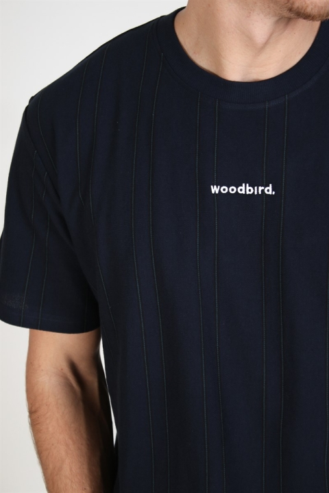 Woodbird Craz Soccer T-Hemd Navy