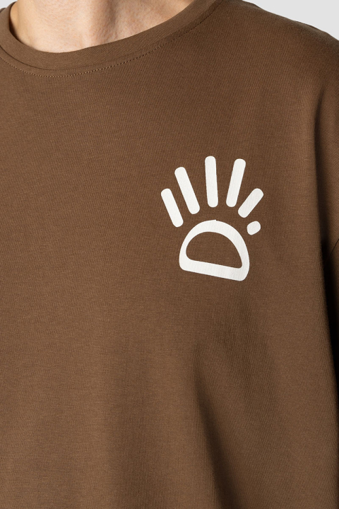 Clean Cut Copenhagen Michael organic T-Hemd Brown