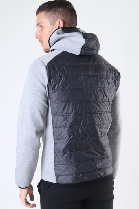 Jack & Jones Toby Hybrid Jacke Light Grey Melange