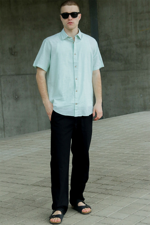 Jack & Jones Summer Hemd SS Iceberg Green