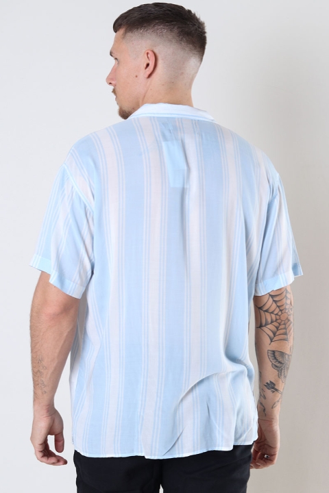 Jack & Jones MALIBU RESORT STRIPE Hemd SS Cashmere Blue