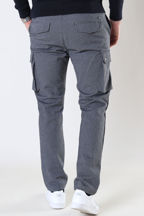 Clean Cut Copenhagen Milano Jersey Cargo Pants Dark Grey Mix