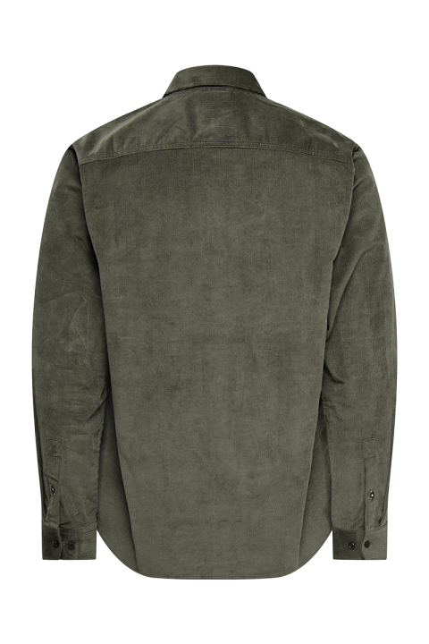 ONLY & SONS Michael Regular Fit Stretch Cord Hemd LS Castor Gray