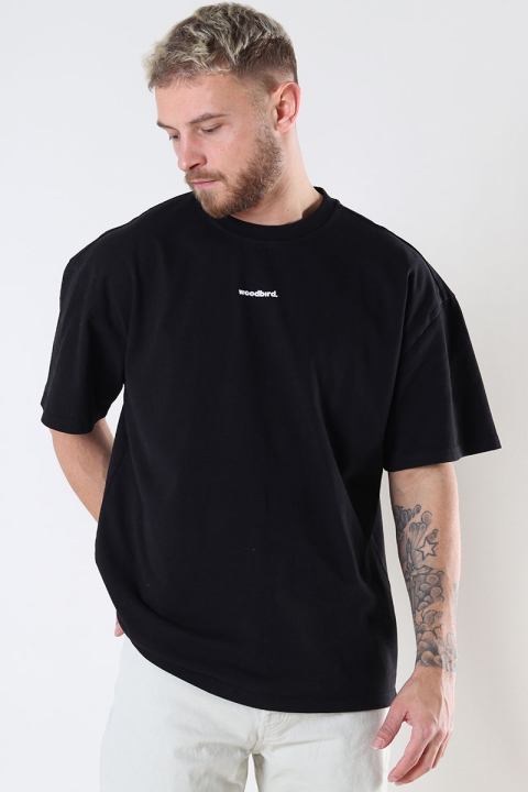 Woodbird Bose Mock Tee Black