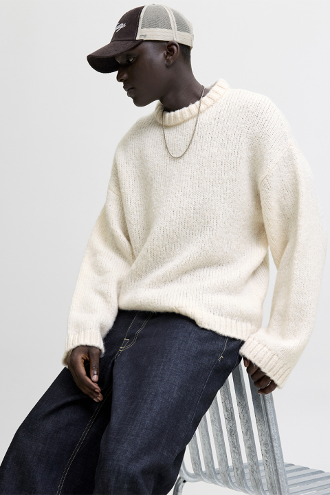 Jack & Jones Kidd Knit Crew Neck Sea Salt