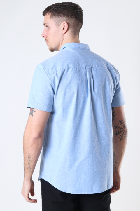 Lyle & Scott Short Sleeve Light Weight Slub Oxford Hemd Riviera