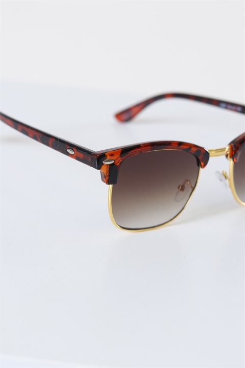 Fashion Clubmaster 1397 Sonnenbrille Brown Havana/Shiny Gold