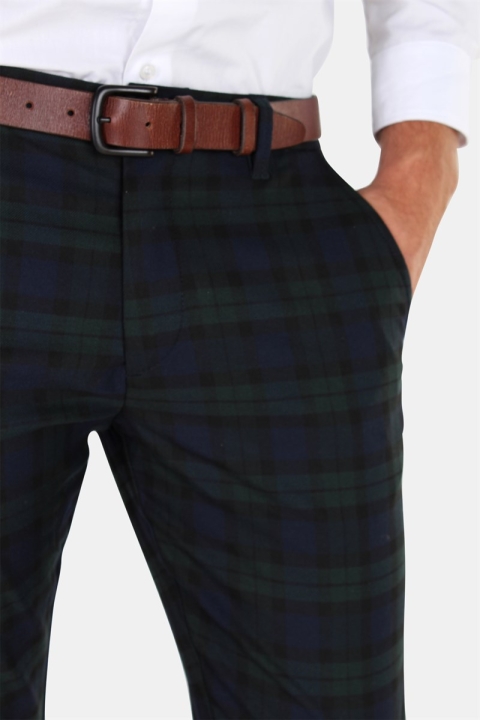 Gabba Pisa Chino Check Hose Navy Green