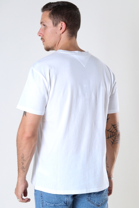 TJM SMALL TEXT TEE White