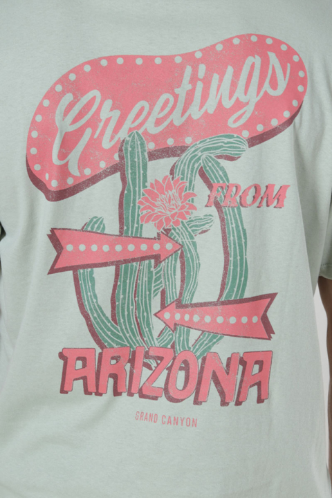Jack & Jones Greetings Relaxed Fit Tee Desert Sage