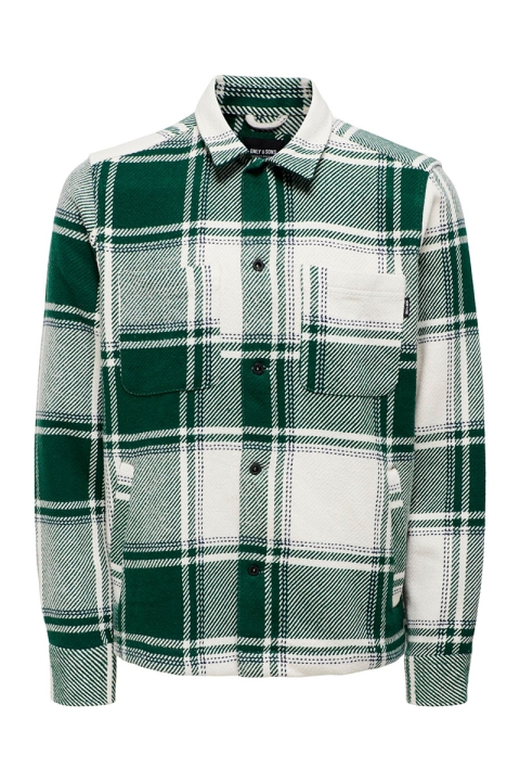 ONLY & SONS Mace LS Check Hemd Winter Moss