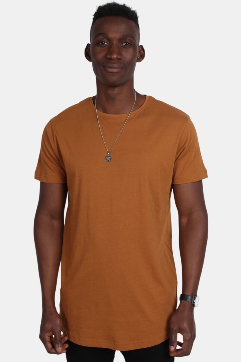 URBAN CLASSICS Shaped Long Tee Toffee