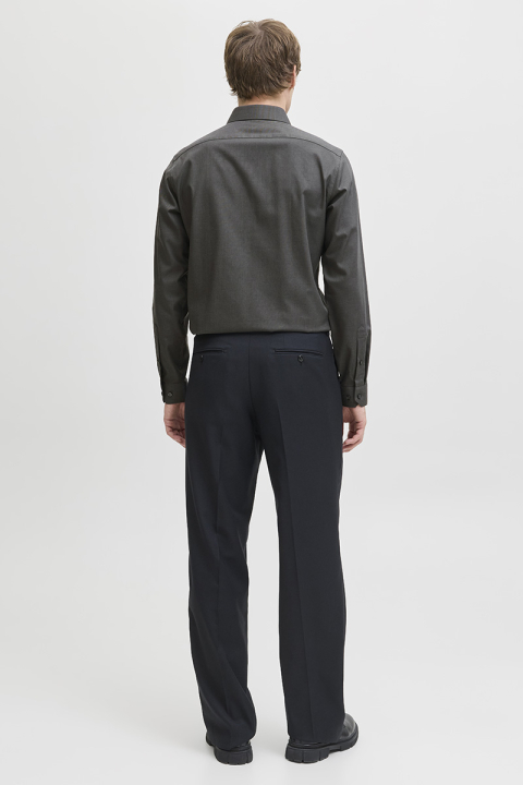 Jack & Jones Parker Wrinkle Resistant Hemd LS Dark Grey Melange