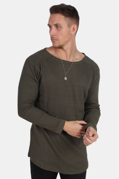 Urban Classics TB1103 LS T-Hemd Olive