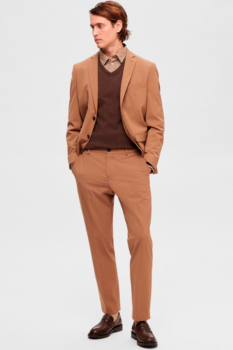 Selected Slim Liam Flex Trousers Camel