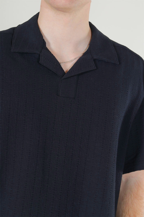 ONLY & SONS Males Regular Fit SS Resort Hemd Black