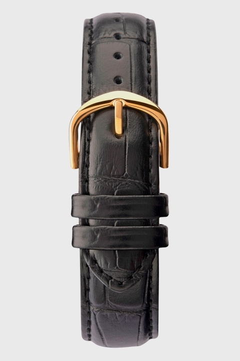 Sekonda 1838 Classic Leather Uhr Black/Gold