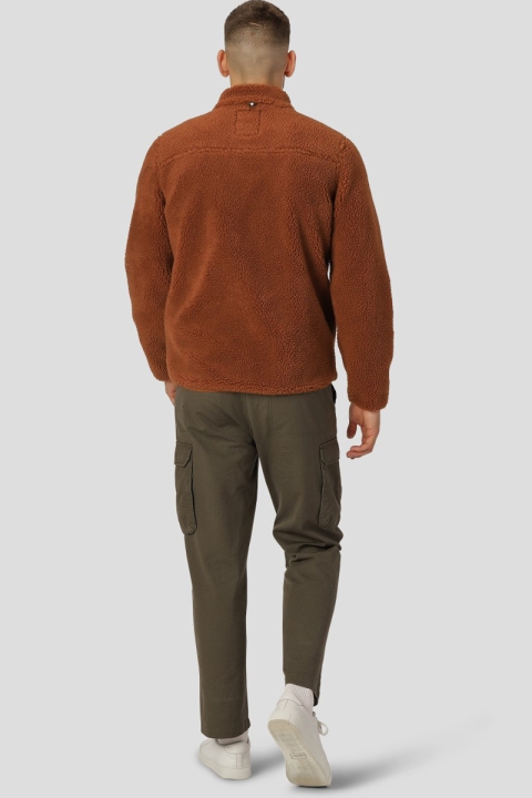 Fat Moose Hugh Fleece Jacke Rust Orange