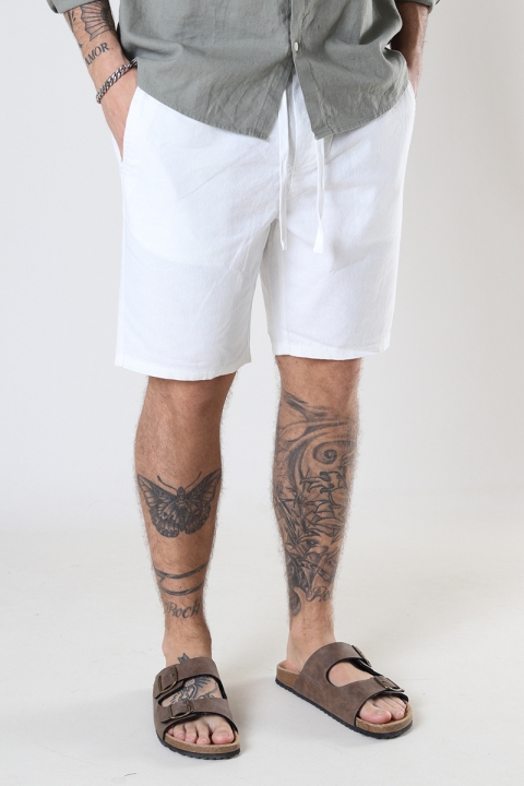 ONLY & SONS LINUS SHORTS LINEN MIX 1824 Bright White