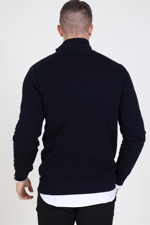 Kronstadt Carlo Half Zip Stricken Navy