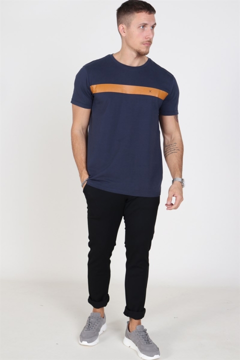 Clean Cut Axel Logo T-Hemd Navy