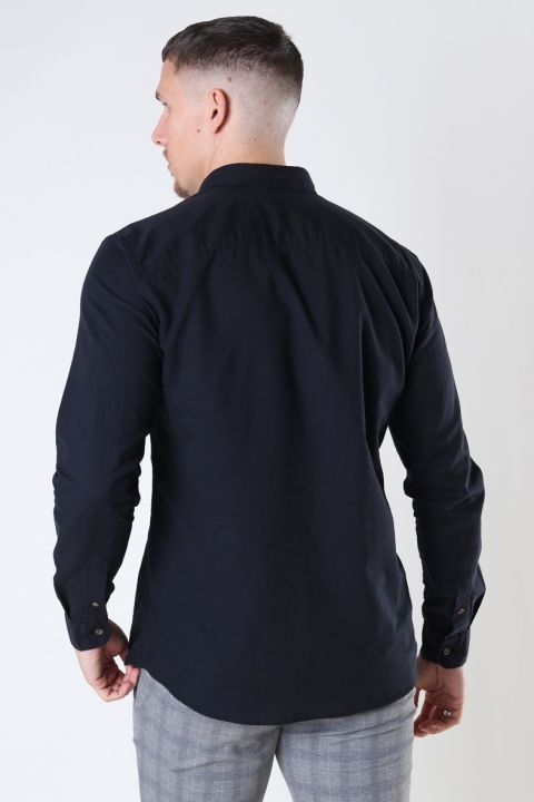 Jack & Jones Summer Linen Hemd LS Black