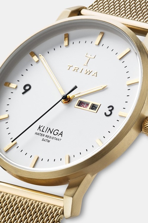 Triwa Ivory Klinga Uhr Gold Mesh