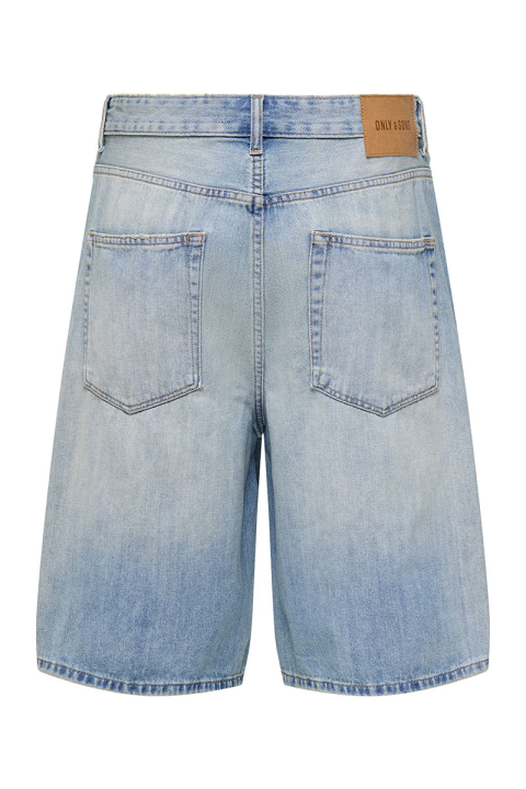 ONLY & SONS Carl Ballloon Fit Shorts Light Blue Denim