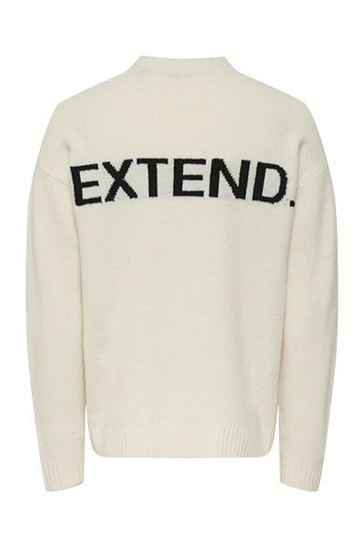 ONLY & SONS Page Relaxed Fit Crew Neck Gardenia