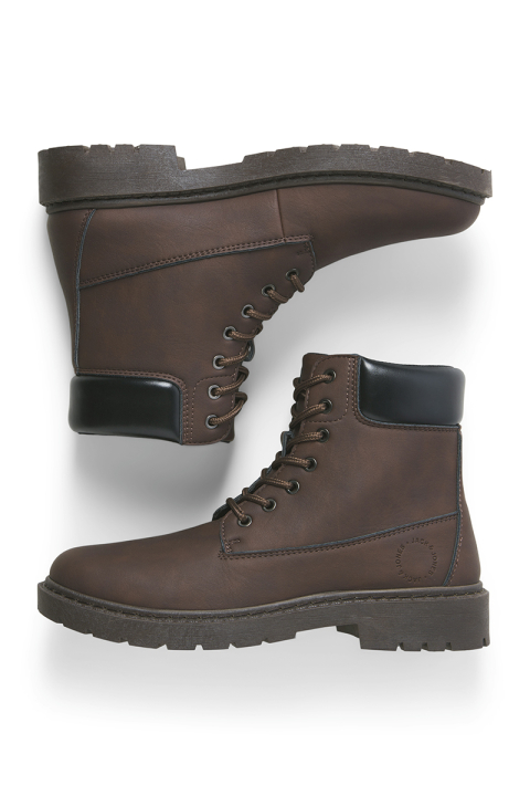 Jack & Jones Ainsworth PU Boots Brown Stone