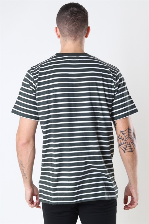 Woodbird Menak Stripe T-Hemd Army-Kit