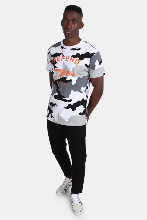 Defend Paris Paris T-Hemd Camo Black/White