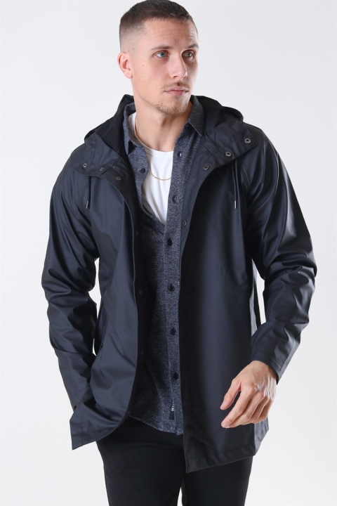 Rains Short RegnJacke Black