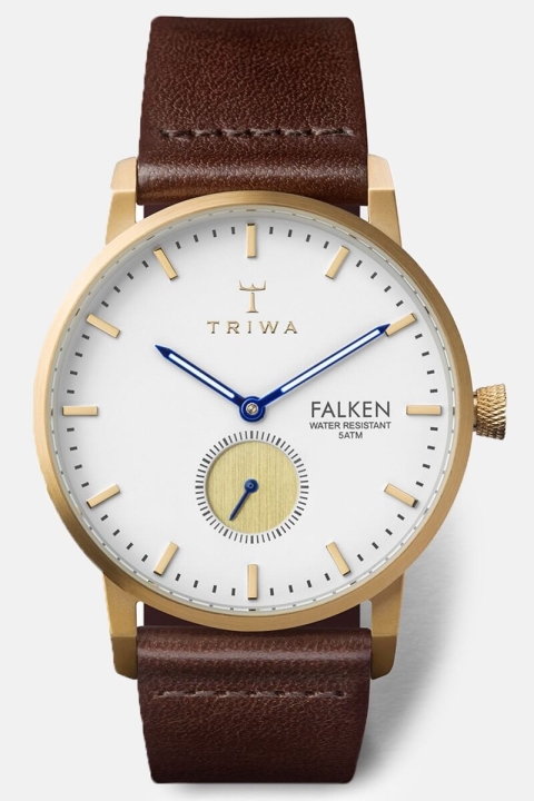 Triwa Fast Snow Falken Uhr Dark Brown Classic   