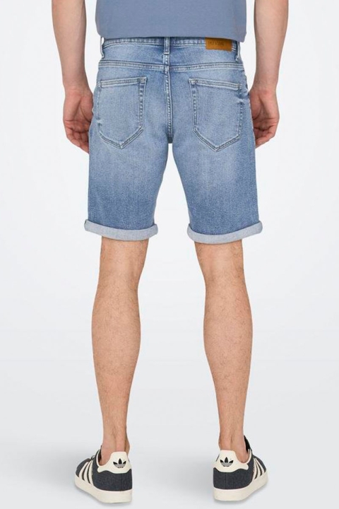 ONLY & SONS Ply Denim Shorts 8772 Medium Blue Denim