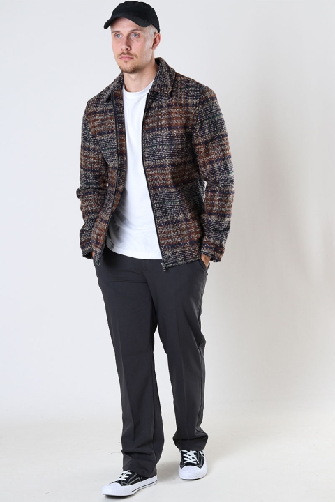 ONLY & SONS LOOP CHECK JACKET Chinchilla