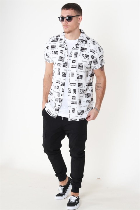 Only & Sons Oliver SS Printed Hemd White