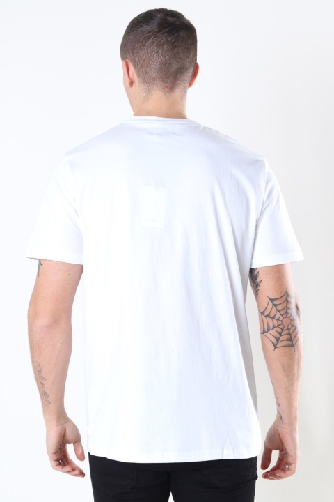 Woodbird Trope Split Tee White