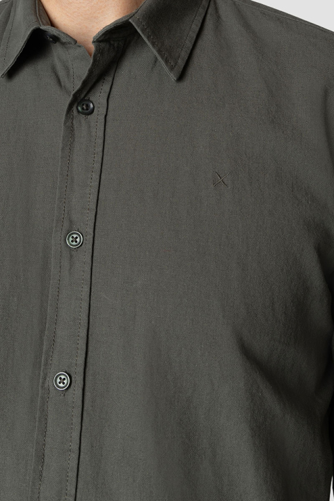 Clean Cut Copenhagen Luca Hemd LS Army