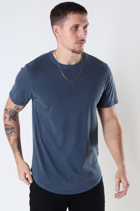 ONLY & SONS ONSRON LIFE LONGY SS TEE BF Dark Navy
