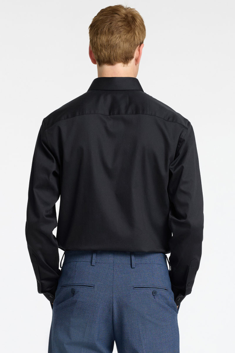 Selected Performance Stretch LS Hemd Black