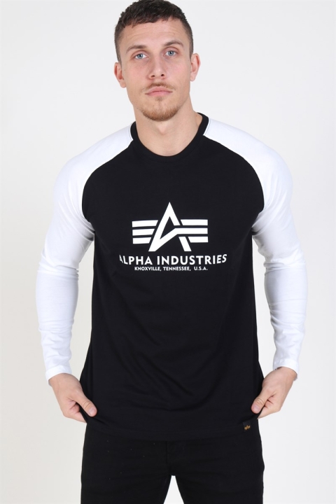 Alpha Industries Basic LS T-Hemd Black/White