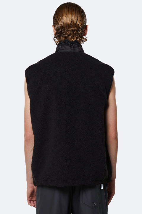 Rains Fleece Vest 01 Black