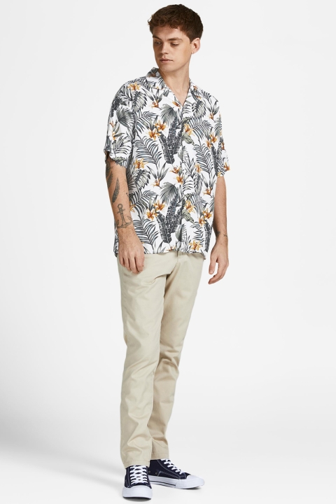 Jack & Jones JPRBLATROPIC RESORT Hemd S/S RELAX SN White