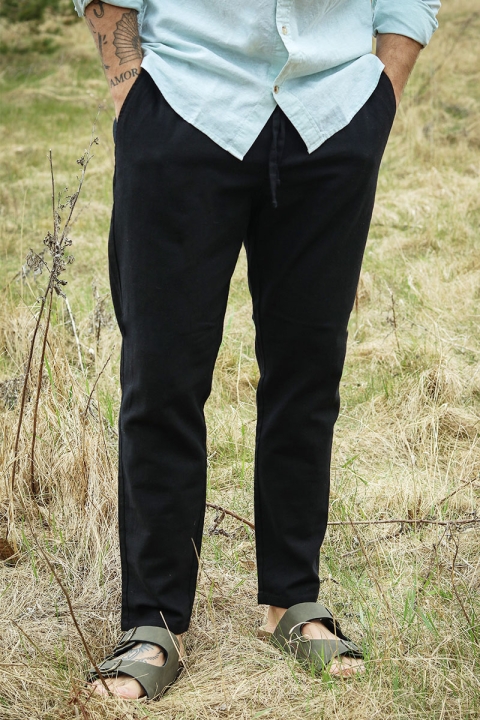 ONLY & SONS Linus Linen Pants  Black