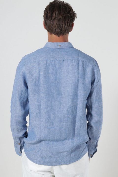 Kronstadt Ayers Ls Hemd Federal Blue