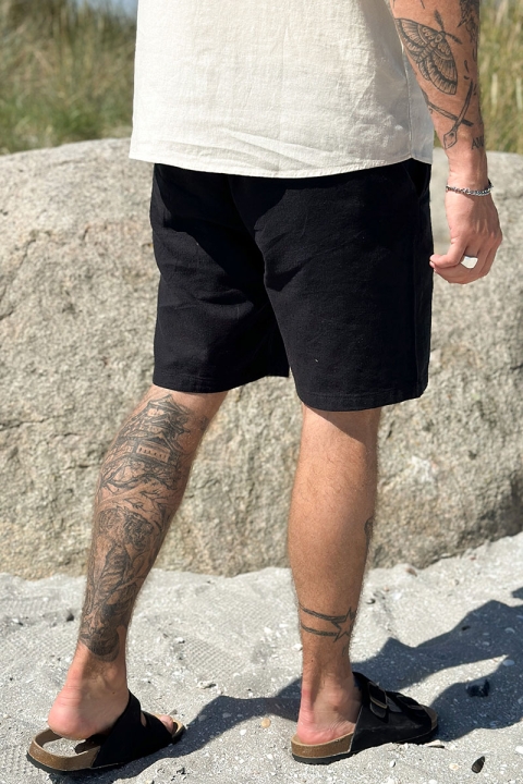 Selected Regular Brody Linen Shorts Black